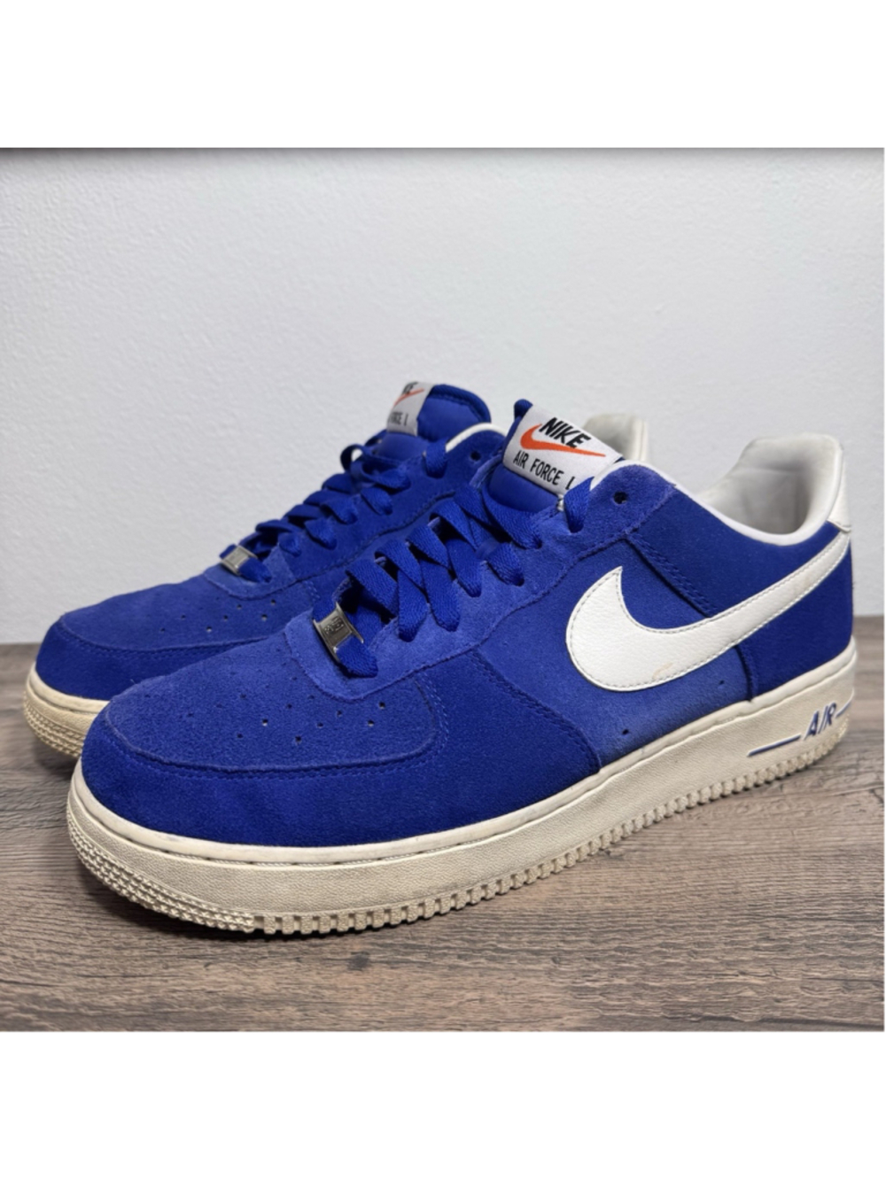 Nike Air Force 1 One AF1 Blazer Pack Blue Suede 488298-414 Men’s Size 9.5